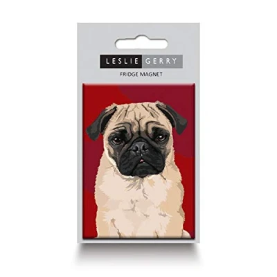 Image of Leslie Gerry Pug Fridge Magnet
