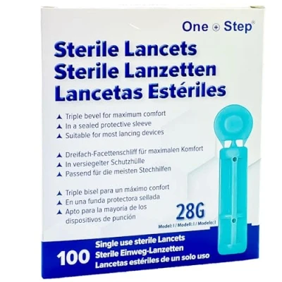 Image of 100 x 28G Manufacturer Confirmed Fully Compatible Lancets for PiC Indolor, Microlet, Freestyle, Abbott, One Touch, SD and Many More