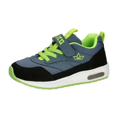 Image of Lico Blinky Boy Sneaker, Grau/Schwarz/Lemon, 1 UK