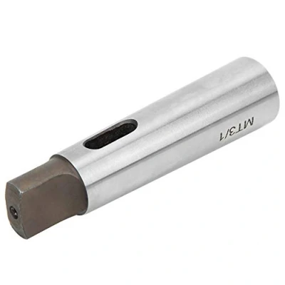 Image of Morse Taper Drill Sleeve Adapter,Taper Reducing Adapter High Hardness MT3 to MT1 for Lathe Milling(Silver)