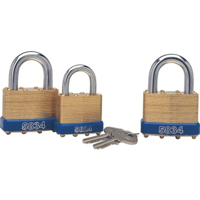 Image of Matlock Laminated Brass Key Padlock 40mm