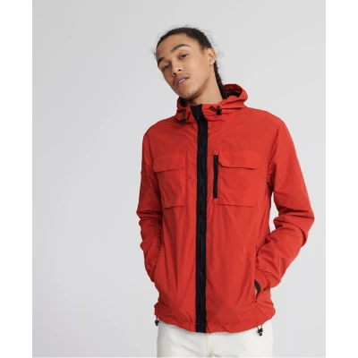 Image of Superdry Mens Edit Traveller Cagoule Red Size Small