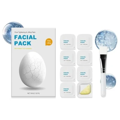 Image of Face Masks, Firming Skin Wash Off Mask, Smooth Facial Anti Aging, Wrinkles Brightening Hydrating Skincare Mask for All Type (White)