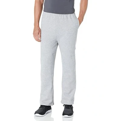 Image of Jerzees Men&#039;s Adult Open Bottom Sweatpants, Heather, Large