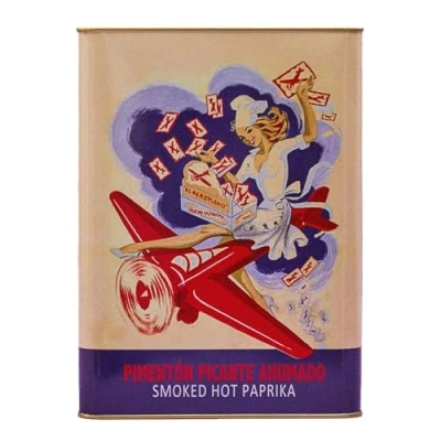 Image of El Avion Smoked Hot Paprika Retro Tin 75 g (Pack of 5)
