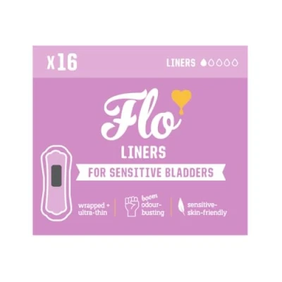 Image of FLO Organic Sensitive Bladder Bamboo Liners (16 Liners)