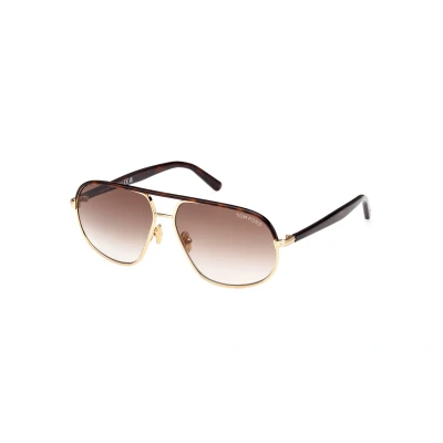 Image of Tom Ford Sunglasses Shiny deep goldcoloured, Men&#039;s, Size: 59, gold coloured