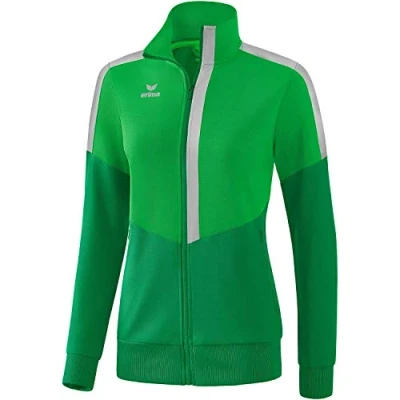 Image of Erima Squad Trainings Jacket Fern Green/Emerald/Silver Grey, 38