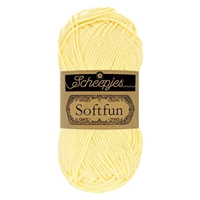 Image of Scheepjes Softfun 2496 Banana Yarn 10x50g