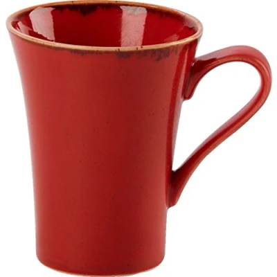 Image of (424736MA) NEW Seasons Range OF rustic inspired tableware by Porcelite ***SET 6 Magma Red MugS/Cups 34cl/12oz ***