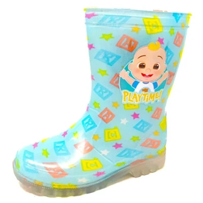 Image of Cocomelon Boys/Girls Kids Wellies Blue (uk_footwear_size_system, little_kid, numeric, medium, numeric_7)