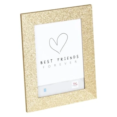 Image of walther design Picture Frame Twinkle 13x18 cm, Gold with Glitter Finish, Portrait Frame, IT318G