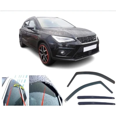 Image of 4x Wind Deflectors Compatible with Seat Arona 2017 2018 2019 2020 2021 2022 2023 2024 2025