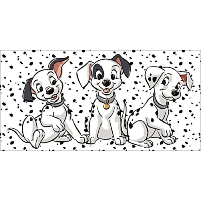 Image of Jerry Fabrics Disney 101 Dalmatian Lucky Bath Towel 70 x 140 cm Multi Coloured