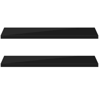 Image of eSituro Floating Shelf, Wall Black High Gloss Mounted Storage Shelf for Bedroom/Living Room/Kitchen/Bathroom/Hallway, W90xD22.9xT3.8 cm