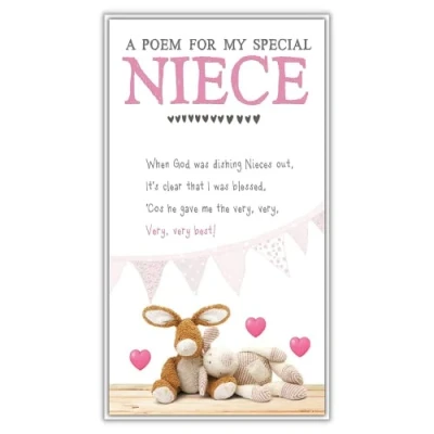 Image of Blessed Greetings Cards Niece Birthday Card, Card for Niece, Sweet Two Bears