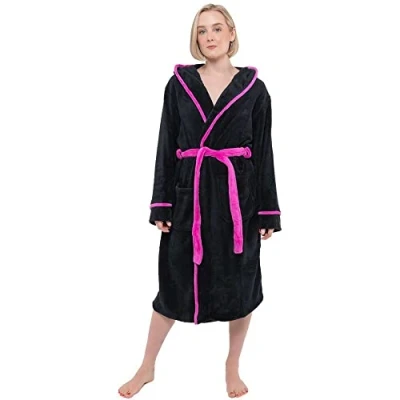 Image of Yungblud Bathrobe Im Weird Logo Official Black super soft fleece Unisex M