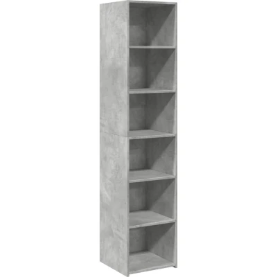 Image of vidaXL Highboard Concrete Grey 40x41x185 cm Engineered Wood