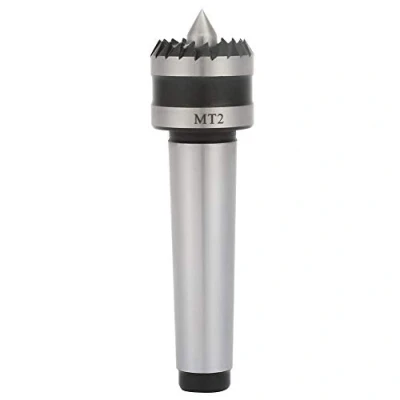 Image of Wood Lathe Drive Center Turning Tool,Heavy Duty Metal Live Bearing Tailstock Center,for Tool(MT2)