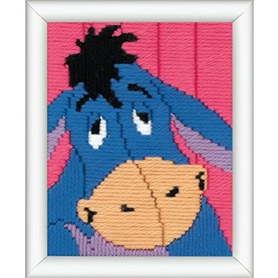 Image of Vervaco Long Stitch: Eeyore, 100% Cotton, Assorted, 80 x 2 20 cm