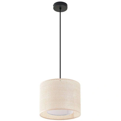 Image of Lindby pendant light Soula, Ø 26 cm, beige, plastic, E27