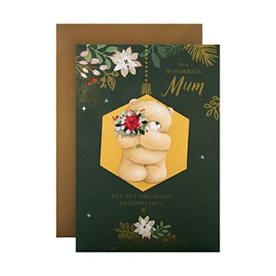 Image of Hallmark Christmas Card for Mum Cute Forever Friends Design