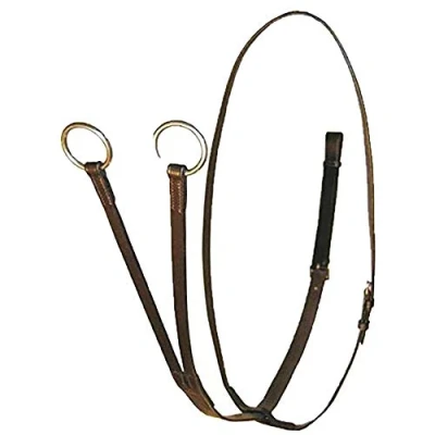 Image of Whitaker Lynton Leather Running Martingale (Full) (Havana)