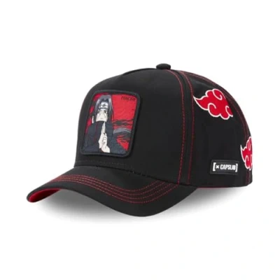 Image of Capslab Itachi Naruto Black Adjustable Snapback Cap