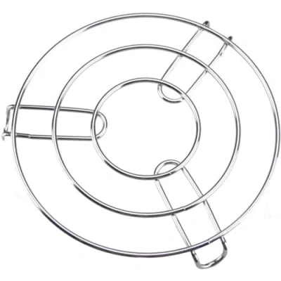 Image of DIOXSTAR Stainless Steel Round Trivet Holder Kitchen, Corrosion Resistant, Sleek And Modern Appearance, Heat Resistant Barrier, Dishwasher Safe, Easy To Clean (2PCS)