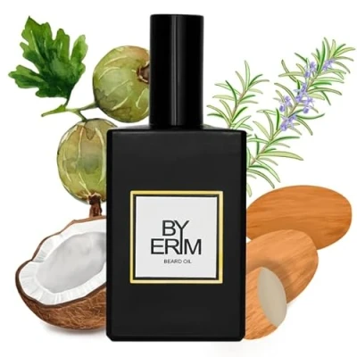 Image of Lightweight beard Oil ByErim Natural growth &amp; nourishing hair and formula for men (100ml)