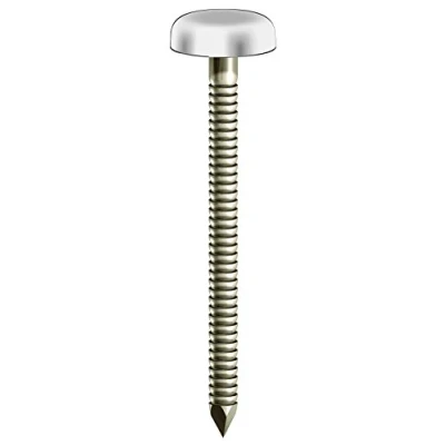 Image of TIMCO PP25W Polymer Headed Pin 25mm A4 Stainless Steel White Box of 100