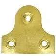 Image of Pack of 4 Mirror Plates 32mm Electro Brass Glass Hanging Plate