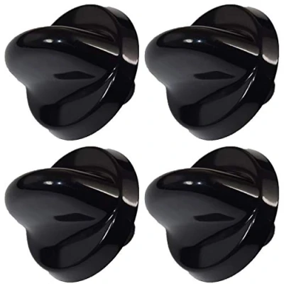 Image of Ufixt Fits Belling 300 Series Compatible Black Oven Cooker Hob Control Knob Pack of 4