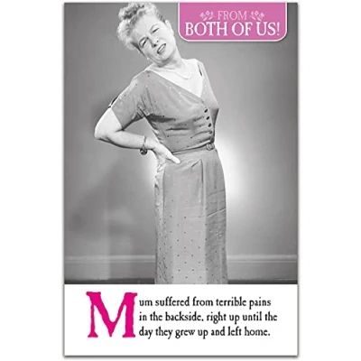 Image of Emotional Rescue Funny Mother&#039;s Day Card From Both Of Us, Mothers Card, Cards, Multicoloured, mdw754
