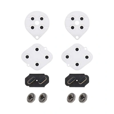 Image of ECSiNG 2 Sets Conductive Silicon Button Pads Controller Replacement Repair Part Contacts Kit Compatible with Super SNES