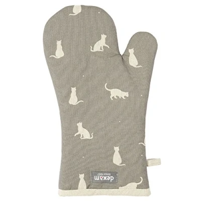 Image of Dexam Rushbrookes Happy Cats 100% Gauntlet 16150179, 100Percent_Cotton, Stone, 33 x 20