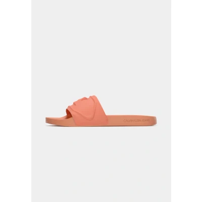 Image of Calvin Klein Jeans Mules, Women&#039;s, Size: 36, Powder orange shoes