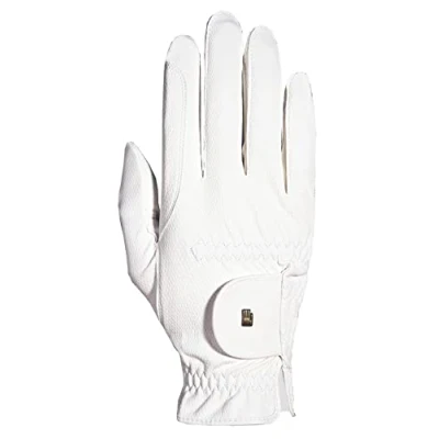 Image of Roeckl Sports equestrian gloves ROECK GRIP, summer riding glove, white 7