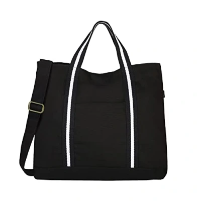 Image of Eco Right Large Canvas Tote Bag for Men, Crossbody Bags Women Work, Shopping &amp; Beach