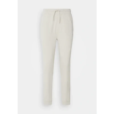 Image of BOSS Mens Sestart Cotton Terry Tracksuit Bottoms with Logo Patch