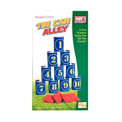 Image of M.Y Tin Can Alley Family Garden Games Outdoor Bean Bag Throwing Party for Kids &amp; Adults