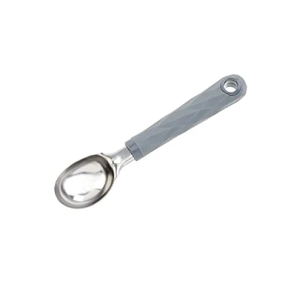 Image of Wiltshire Diamond Handle Ice Cream Scoop, Food Dimensions: 19x4x2cm, Colour: Grey