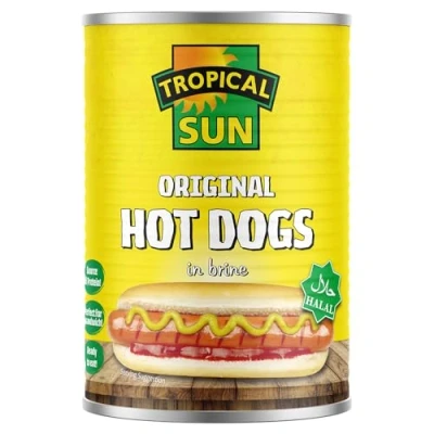 Image of Tropical Sun Beechwood Smoked Halal Hot Dogs, 400g (Pack of 12)