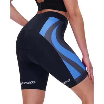 Image of Sportneer Padded Cycling Shorts Women Cycle Womens 4D Bicycle Underwear w/Anti Slip Design, Breathable &amp; Adsorbent