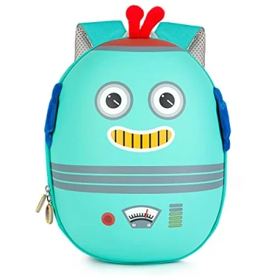 Image of boppi Tiny Trekker Kids Backpack for Holiday Travel &amp; Nursery School Toddler Bag Boys Girls 4 Litre Preschool Rucksack Robot