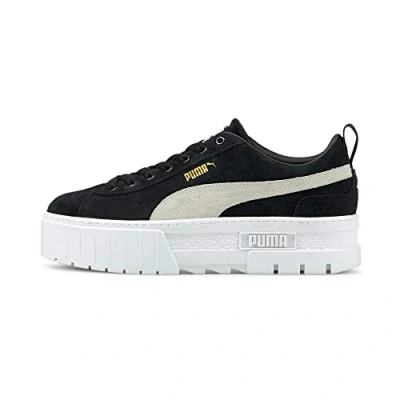 Image of Puma Mayze Trainers, Women&#039;s, Size: 7, Black/white shoes