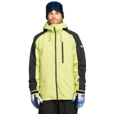 Image of Quiksilver Technical Snow Jacket Mission Block JK Men Green XS