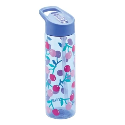 Image of Smash Water Bottle with Straw 700ml Blue Cherry