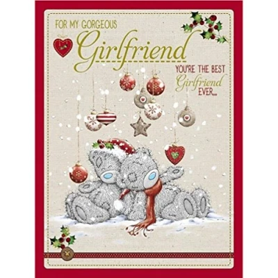 Image of Me to You Tatty Teddy Christmas Card (Large) Girlfriend