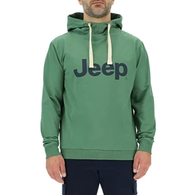 Image of JEEP O102716 E949 J MAN HOODED SWEATSHIRT Large Print J23S Vineyard Green/Night L
